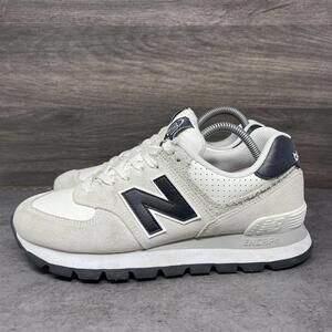 New Balance 574 Rugged Sneakers Mens Size 7 White Black